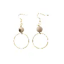 Acai Hoop Earrings in Cream.webp