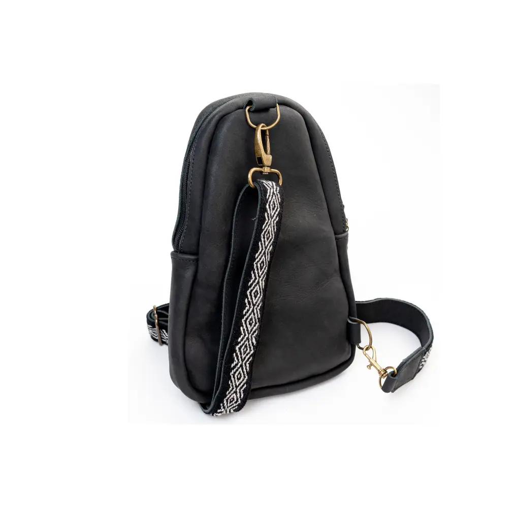 Sling Crossbody Backpack in Black 2.webp