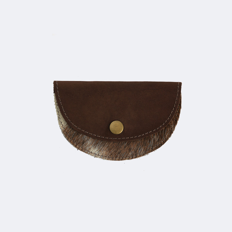 Cowhide Coin Pouch