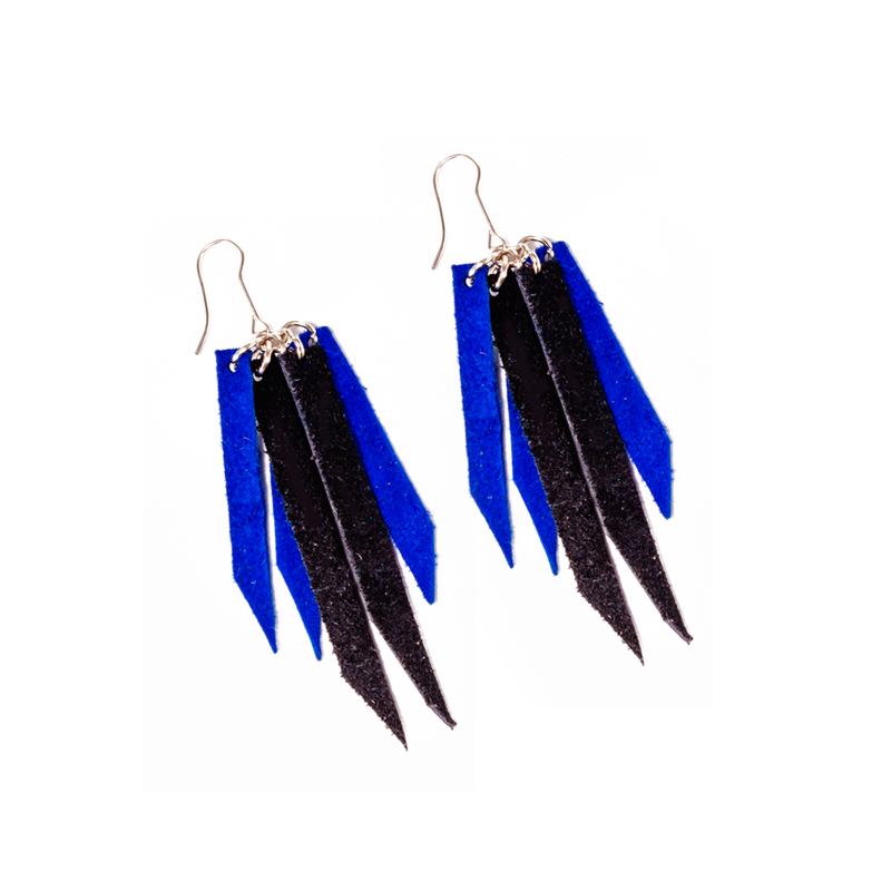 Leather Fringe Earrings