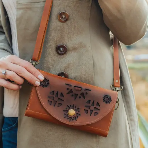 Sunrise Wallet with Strap