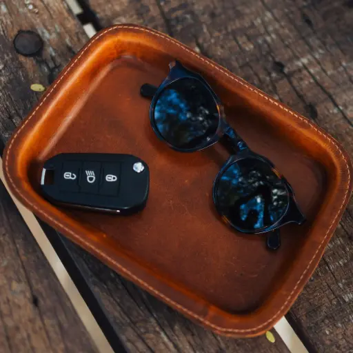 Leather Nightstand Bowl 